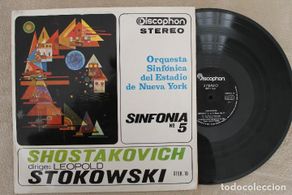 Discos de vinil: SHOSTAKOVICH SINFONIA N.5 LEOPOLD STOKOWSKI LP VINYL MADE IN SPAIN 1961